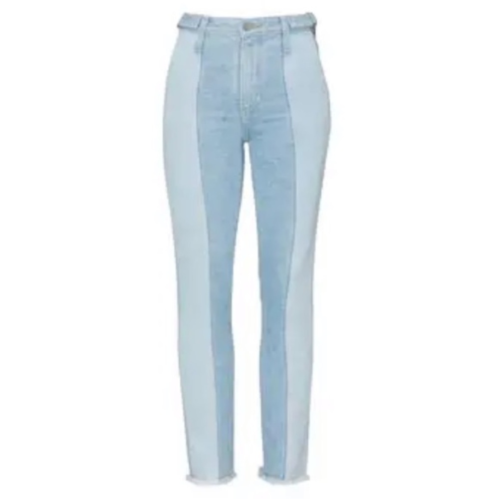 AG Adriano Goldschmied Isabelle two-tone paneled Jeans - Picture 2 of 8